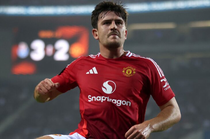 Harry Maguire saved a dramatic tie for 10-man Manchester United after they had bottled a two-goal lead - and had Bruno Fernandes sent off - at Porto in the Europa League.